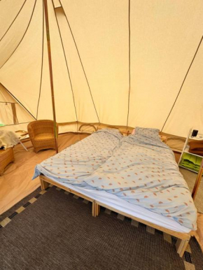 Glamping tent at møn Stege